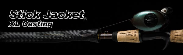 2030 Black XLCasting Stick Jacket® Fishing Rod Cover (6-1/2'x5-1/8")