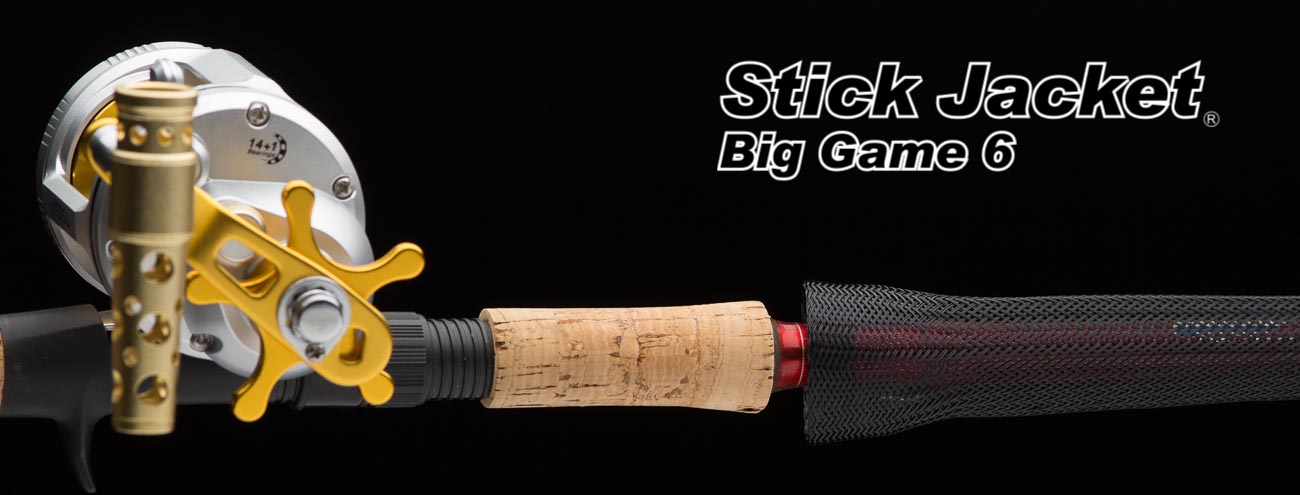 2060 Black BigGame6 Stick Jacket® Fishing Rod Cover (6'x5-3/4")