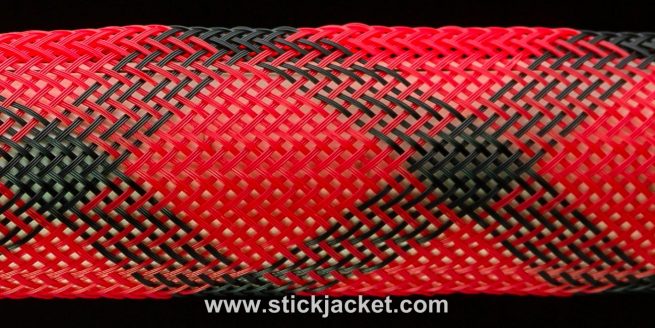 Red Casting Model Stick Jacket Fishing Rod Cover 