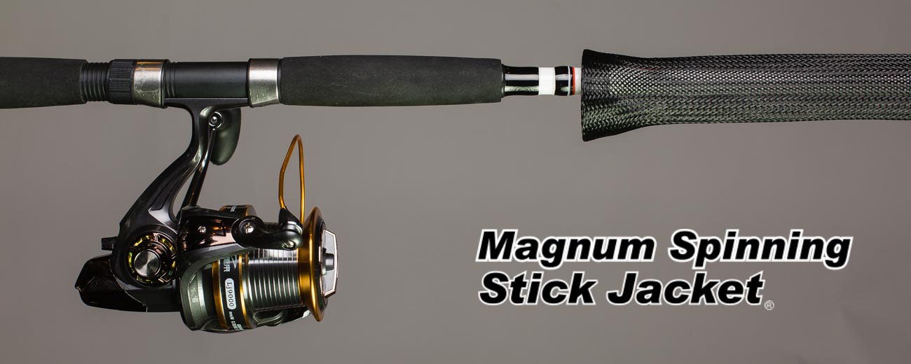 Stick Jacket Rod Cover (Spinning) Black