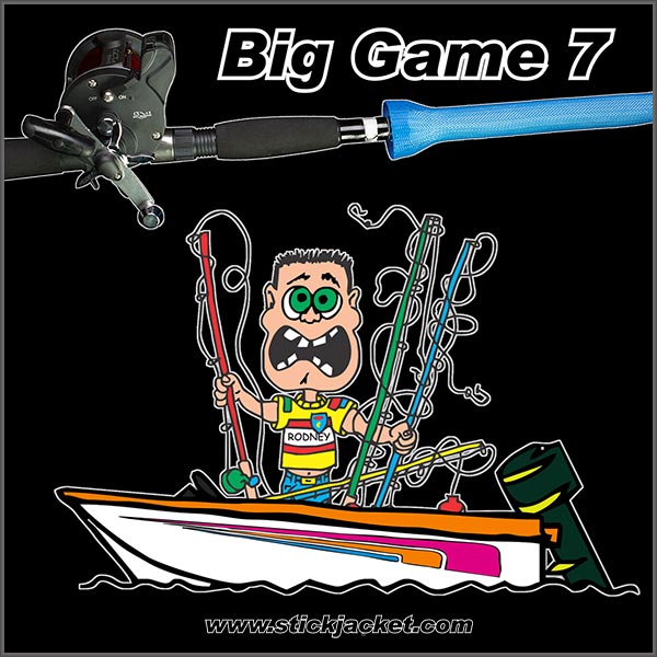 Big Game 7 Rod Cover, Stick Jacket®, Tame The Tangle™